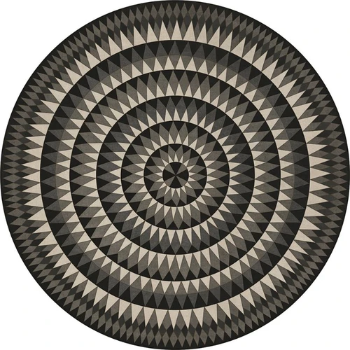 Bulls Eye Undeviating Aim - vinyl floor cloth, all round sizes  