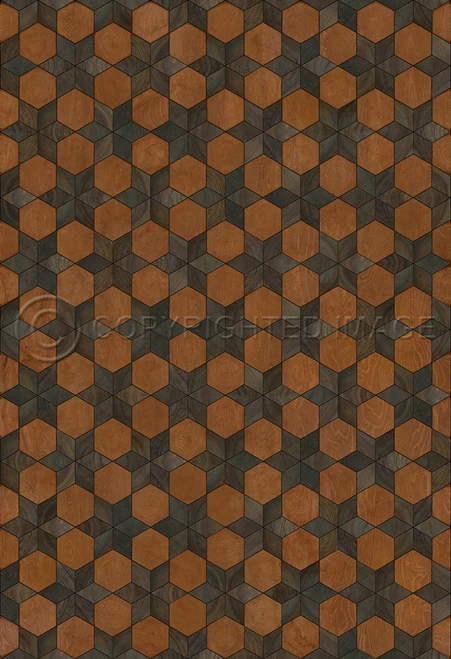 Illuminated Star Chamber - vinyl floor cloth 52x76, 70x102