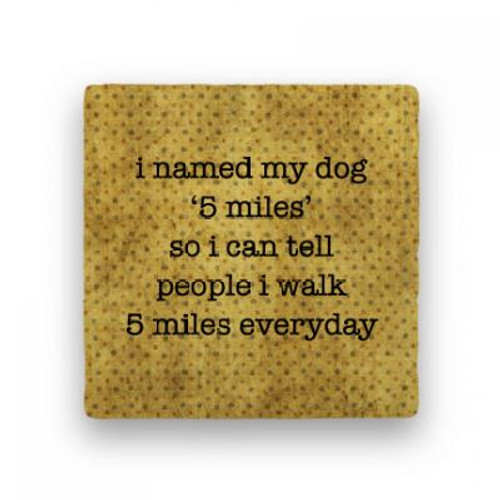 5 Miles drink coaster