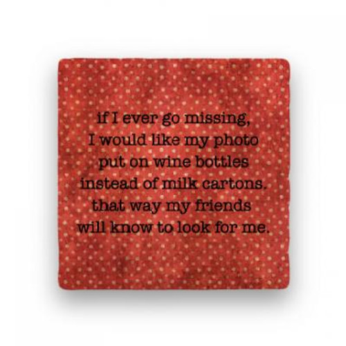 Missing drink coaster