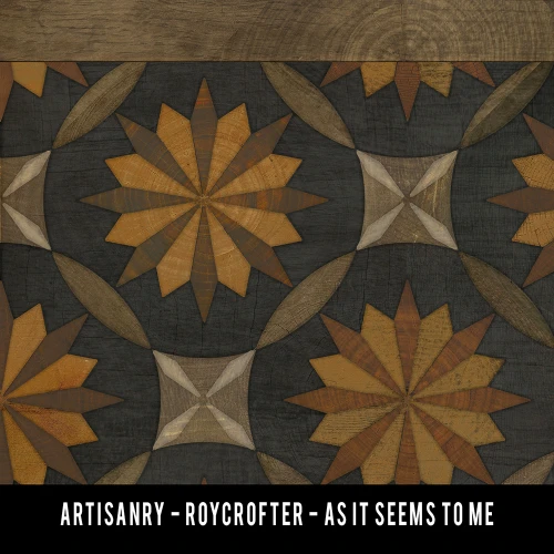 Roycrofter As it Seems to Me vinyl floor cloth swatch sample