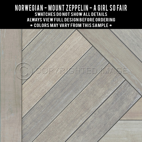 Mount Zeppelin A Girl So Fair - vinyl floor cloth swatch sample