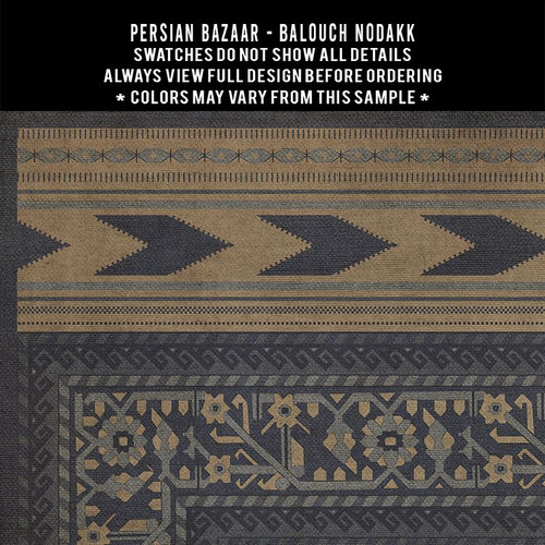 Balouch Nodakk - vinyl floor cloth swatch sample 