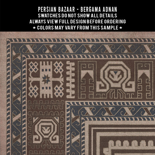 Bergama Adnan - vinyl floor cloth 5"x5" swatch