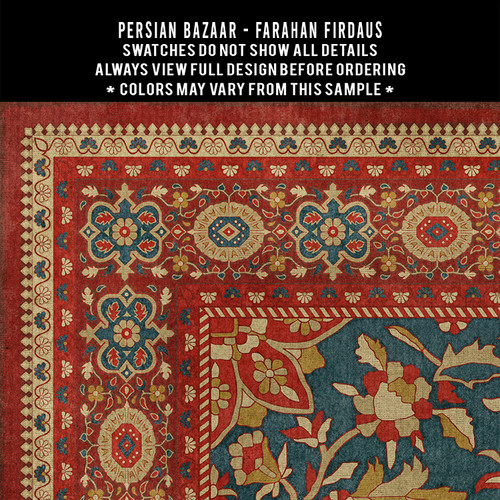Farahan Firdaus - vinyl floor cloth 5"x5" swatch 