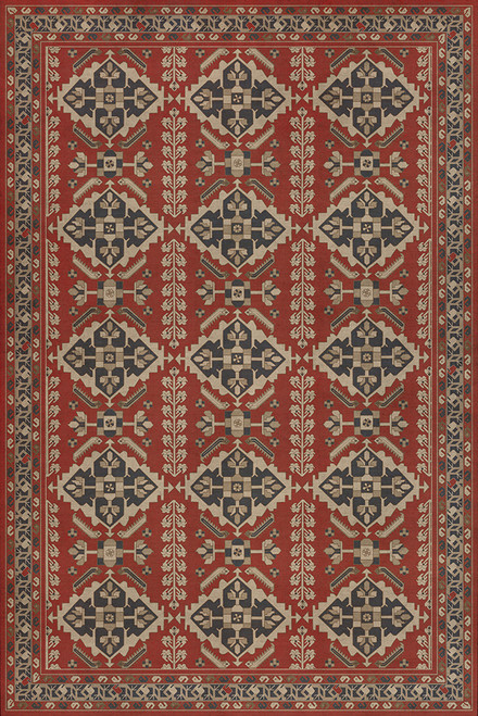 Hamadan Kismet - vinyl floor cloth 72x108