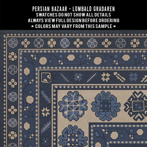 Lombalo Gradaren - vinyl floor cloth 5"x5" swatch