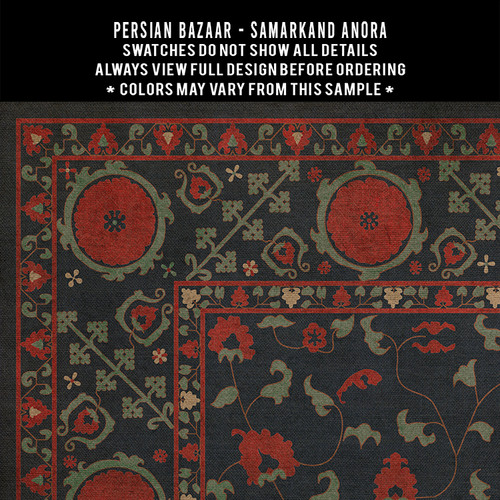 Samarkand Anora - vinyl floor cloth 5"x5" swatch