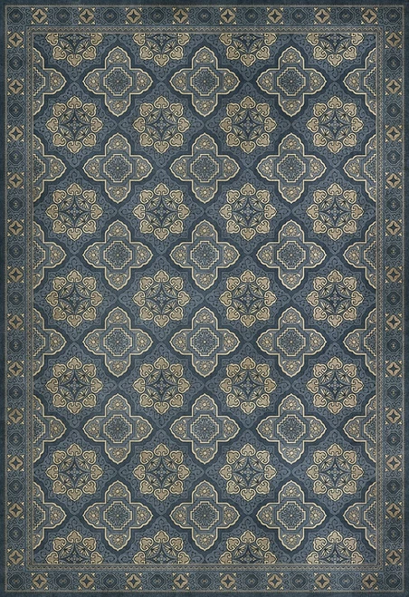 Williamsburg Antiquary Galleys - vinyl floor cloth sizes 20x30, 24x36, 30x44, 38x56, 52x76, 70x102
