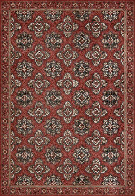 Williamsburg Antiquary Provenance - vinyl floor cloth sizes 20x30, 24x36, 30x44, 38x56, 52x76, 70x102