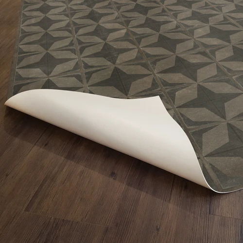 classic pattern 54 meteor shower vinyl floor cloth underside 