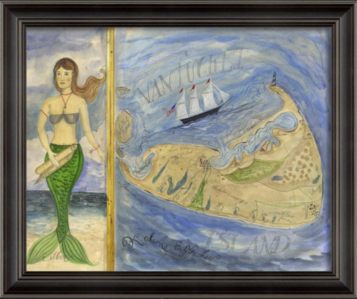 Kolene Spicher whale and seaside framed wall art
