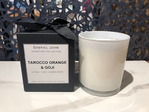 tarocco orange and goji candle