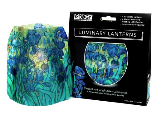 Vincent Van Gogh Irises Luminary set of 4