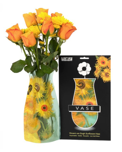 Van Gogh Sunflowers expandable vase