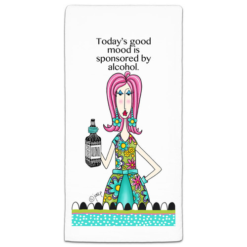 dolly mama tea towel todays good mood