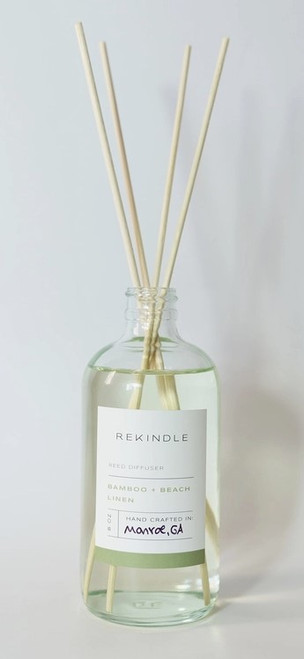 Bamboo + Beach Linen reed diffuser