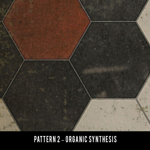 Pattern 2 Organic Synthesis - vinyl floor cloth sizes  swatch sample