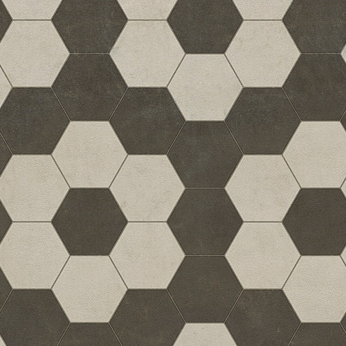Classic Pattern 2 Resonance (lightly distressed) - vinyl floor cloth swatch sample
