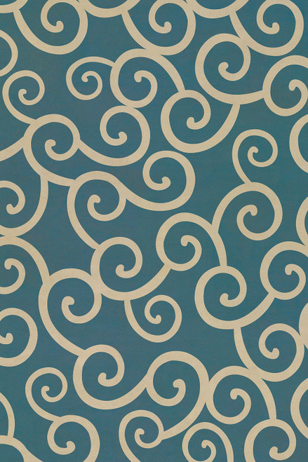Classic Pattern 4 Tsunami lightly distressed vinyl floor cloth sizes 20x30, 24x36, 30x44, 38x56