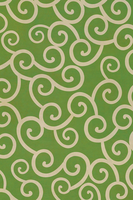 Classic Pattern 4 Sea of Green lightly distressed vinyl floor cloth sizes 20x30, 24x36, 30x44, 38x56