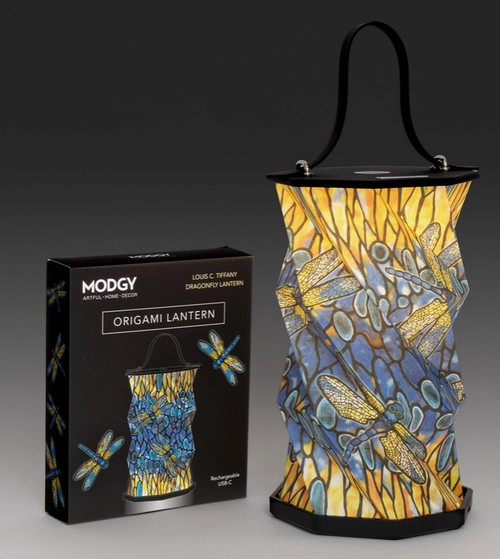 Modgy Louis C. Tiffany Dragonfly Origami Lantern LED