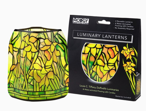 Modgy Louis C. Tiffany Daffodils Luminary set of 4 LED Modgy Louis C. Tiffany Daffodils Luminary set of 4 LED