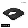 SectorCare Cooling Gel Latex Donut Seat Cushion 6cm H x 40cm W Black