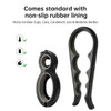 SectorCare Jar Opener Set for Weak Hands and Arthritis 2 Piece Black