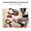 SectorCare Jar Opener Set for Weak Hands and Arthritis 2 Piece Black