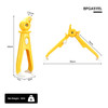 SectorCare Anti Scald Bowl and Plate Gripper One Handed 24cm Yellow