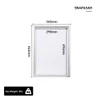 A3 Snap Frame 25mm Silver Aluminium Poster Frame Anti Glare Cover
