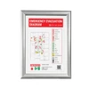 A4 Snap Frame 20mm Silver Aluminium Poster Frame Anti Glare Cover