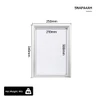 A4 Snap Frame 20mm Silver Aluminium Poster Frame Anti Glare Cover