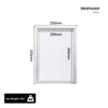 A4 Snap Frame 25mm Silver Aluminium Poster Frame with 3M Tape