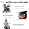SectorCare Aluminium Rollator with Seat and Detachable Footrest 136 kg