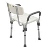 SectorCare Shower Chair with Backrest and Padded Armrests 136 kg