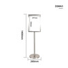 A3 Stainless Steel Floor Poster Display Stand