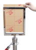 A4 Portrait Sign Frame- Rope Barrier