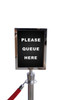 A4 Portrait Sign Frame- Rope Barrier