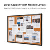 Notice Board Cabinets 15xA4 Indoor Black