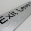 Exit Level G Braille Sign