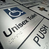 Push Braille Sign