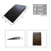 Robust Rubber Access Ramp 500x800x180mm
