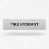 Statutory Sign - Fire Hydrant Sign