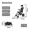 SectorCare Airflex 2 Portable Wheelchair- Headrest