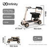 Infinity Ultra Lite Mobility Scooter- Champagne