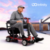 Infinity Ultra Lite Mobility Scooter-Red