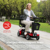 SectorCare Travel Mobility Scooter - Red