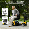 SectorCare Travel Mobility Scooter - Yellow